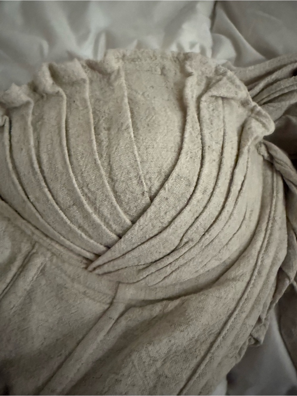 JLUXLABEL Neutral Beige Ruched Corset Top - Picture 7 of 7